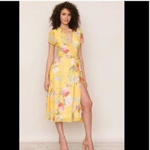Yumi Kim Forever Yours Wrap Midi Dress